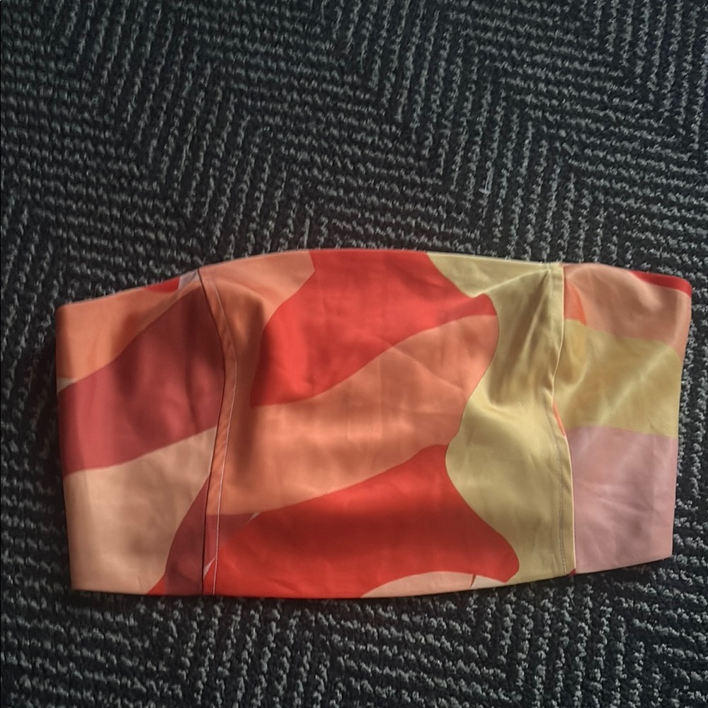 Peppermayo Colorful Strapless Top